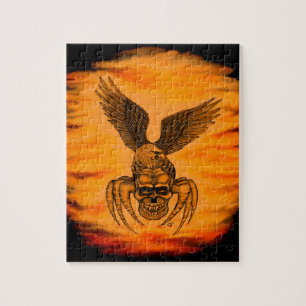 Spiderskull with Eagle Jigsaw Puzzle