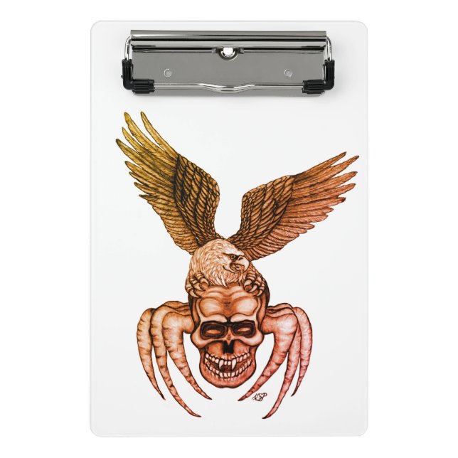 Spiderskull with Eagle Mini Clipboard (Front)