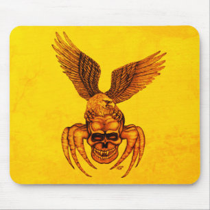 Spiderskull with Eagle Mouse Pad