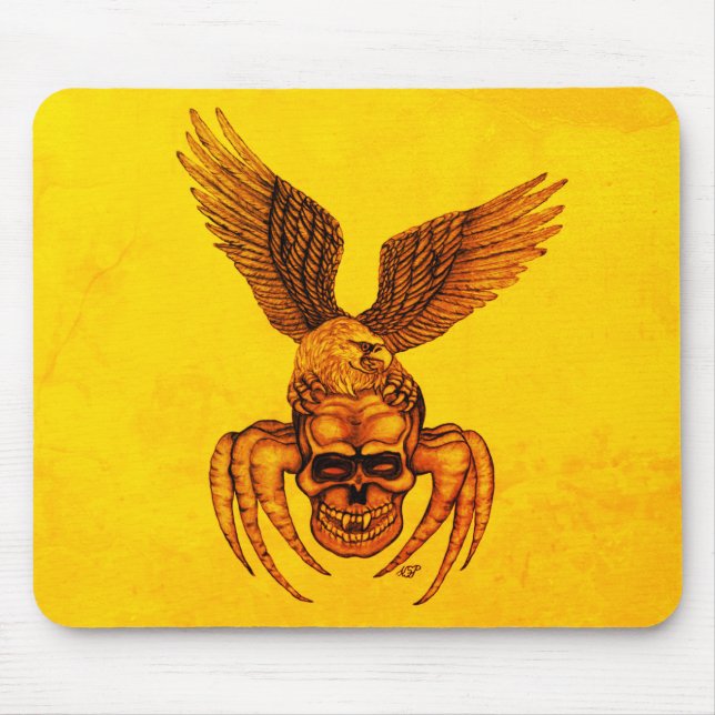 Spiderskull with Eagle Mouse Pad (Front)