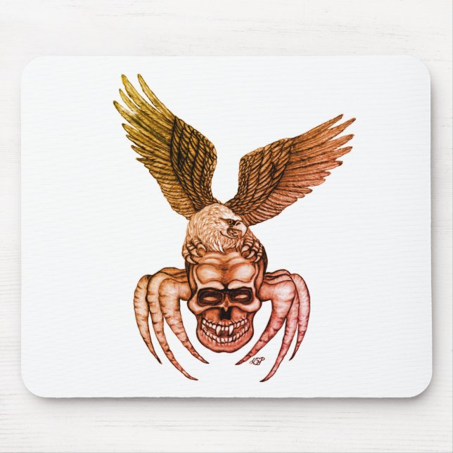 Spiderskull with Eagle Mouse Pad (Front)