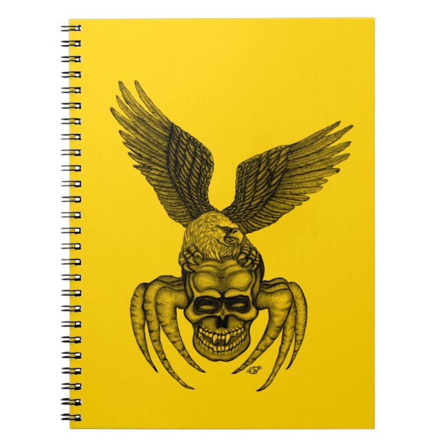 Spiderskull with Eagle Notebook (Front)