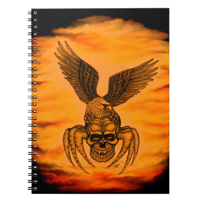 Spiderskull with Eagle Notebook (Front)
