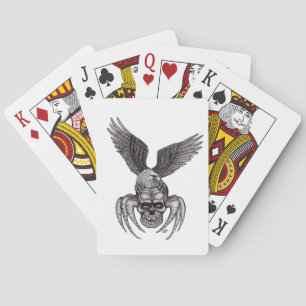Spiderskull with Eagle Playing Cards