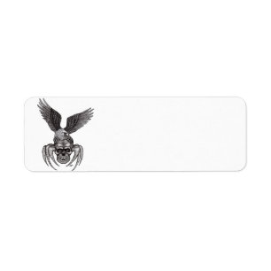 Spiderskull with Eagle Return Address Label