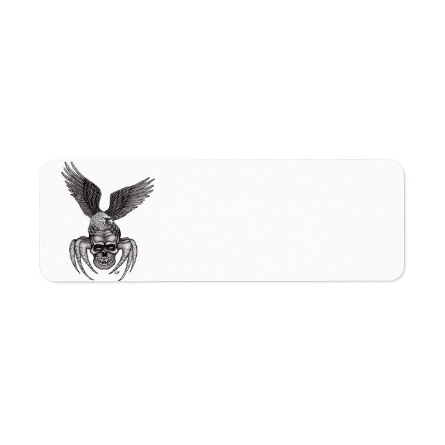 Spiderskull with Eagle Return Address Label (Front)