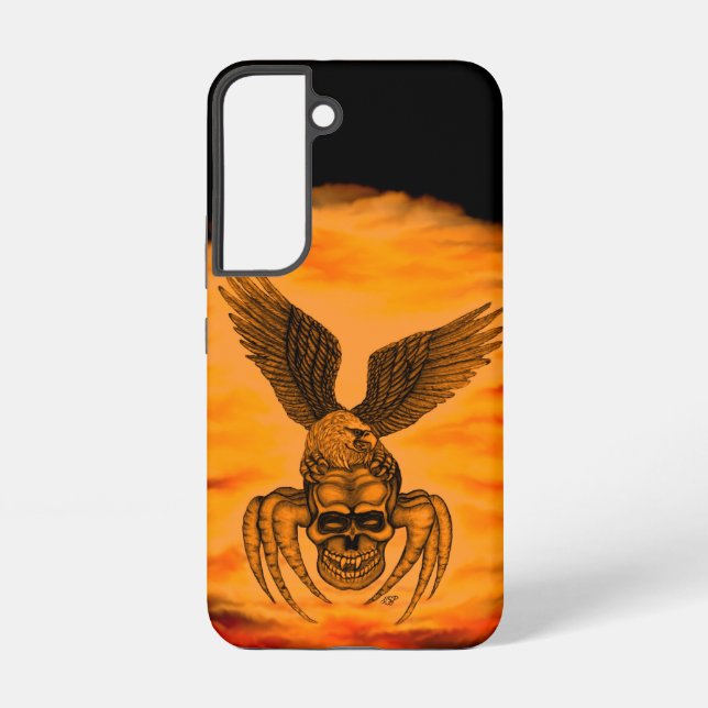 Spiderskull with Eagle Samsung Galaxy S22 Case (Back)