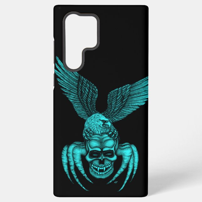 Spiderskull with Eagle Samsung Galaxy S22 Ultra Case (Back)