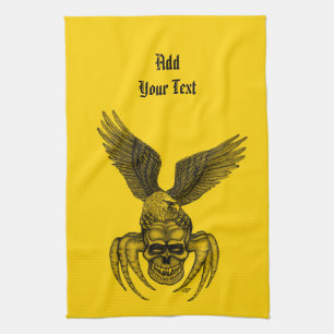 Spiderskull with Eagle Tea Towel
