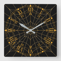 Spiderweb Acrylic Wall Clock