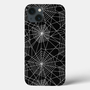 Spiderweb Black and White Halloween iPhone 13 Case