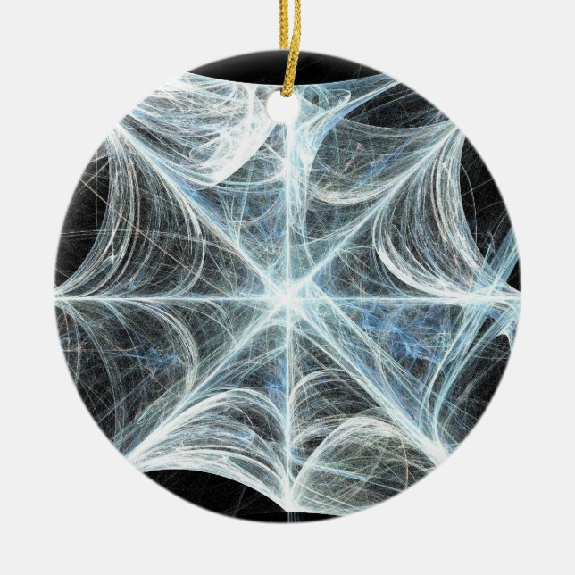 Spiderweb Ceramic Ornament (Front)