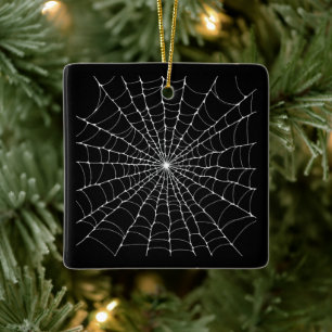 Spiderweb Ceramic Ornament