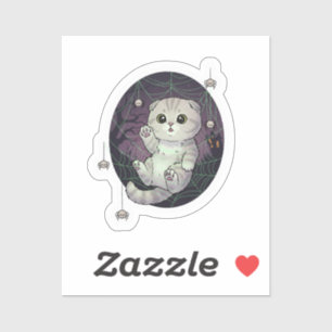 Spiderweb Fold – Cute Scottish Fold Cat Halloween