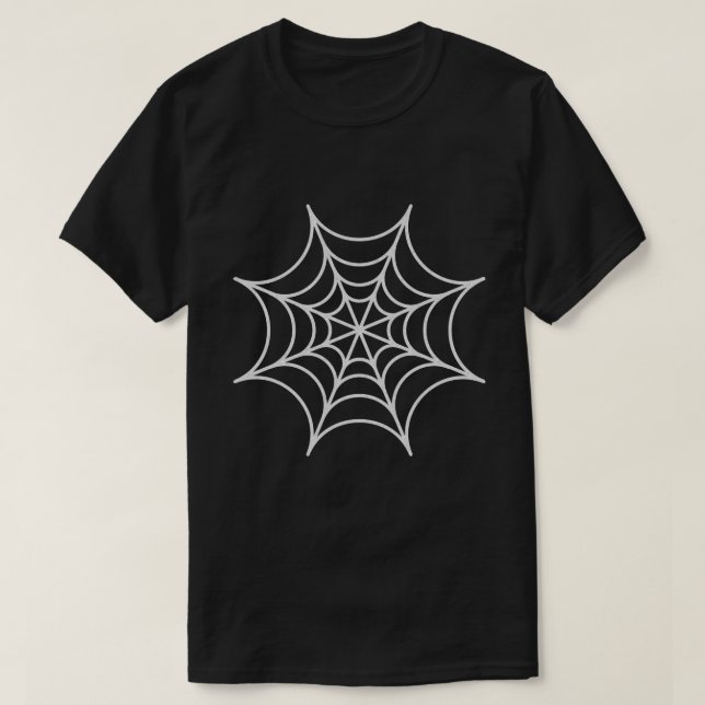 Spiderweb Halloween Glitter T-Shirt (Design Front)