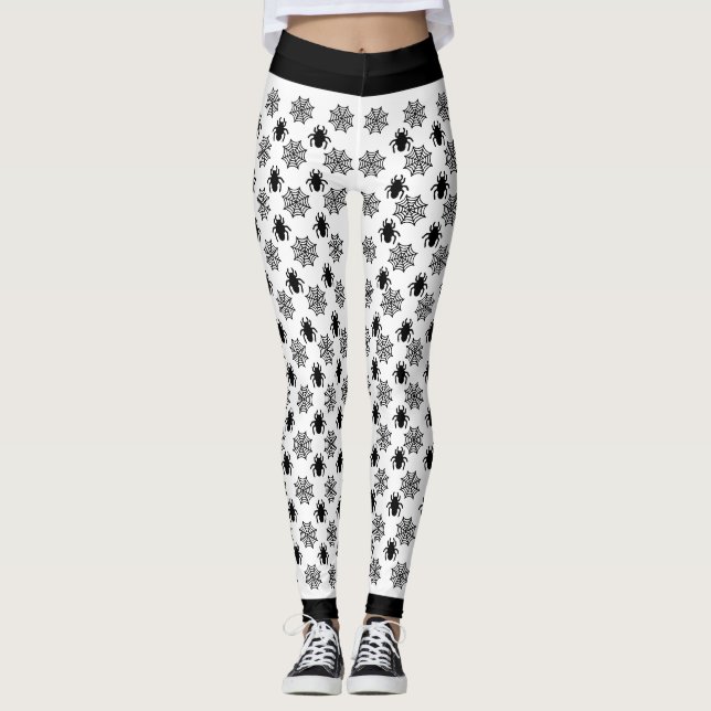 Spiderweb Halloween Leggings (Front)