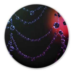 Spiderweb jewels ceramic knob