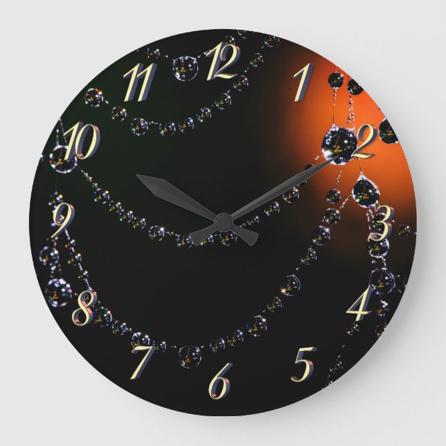 Spiderweb jewels large clock (Front)