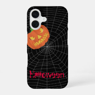 spiderweb on Black iPhone 16 Case