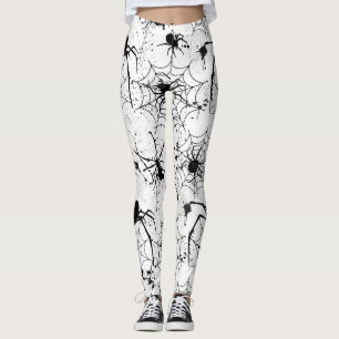Spiderweb Pattern Halloween Leggings