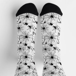 Spiderweb Pattern Halloween  Socks
