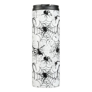 Spiderweb Pattern Halloween  Thermal Tumbler