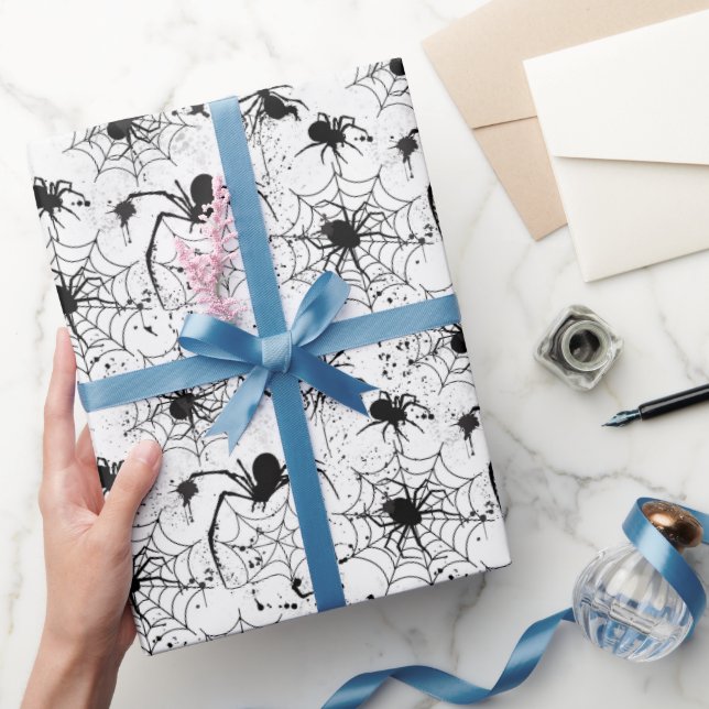 Spiderweb Pattern Halloween  Wrapping Paper (Gifting)