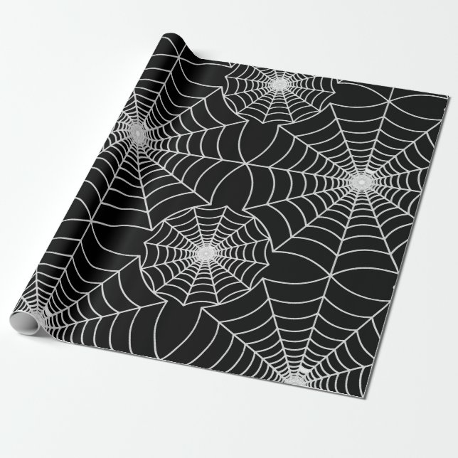 SPiderWeb Patterned Design Wrapping Paper (Unrolled)