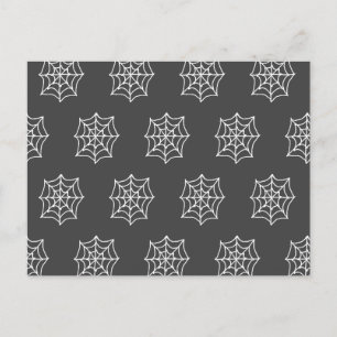 Spiderweb Postcard (Dark Grey & White)