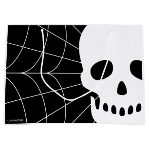 Spiderweb Skull Large Gift Bag
