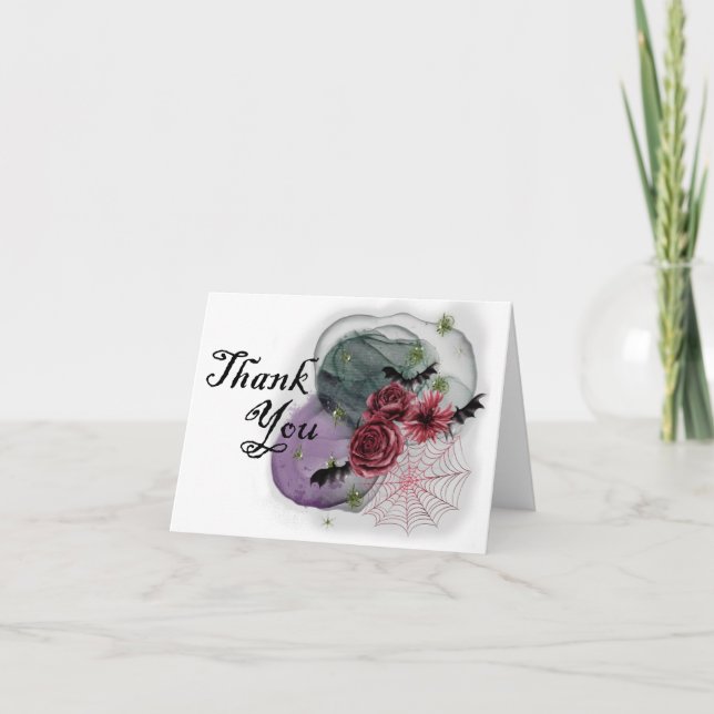 Spiderweb Thank You Card (Front)