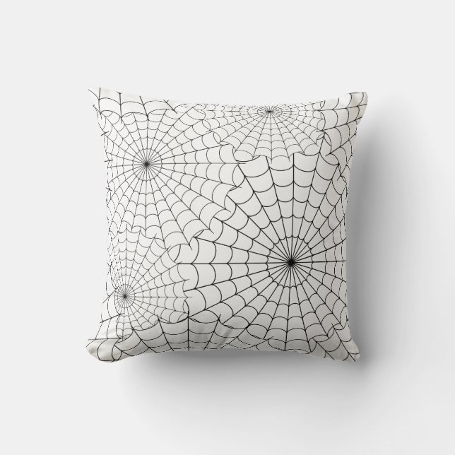 Spiderwebs Halloween Cushion (Front)