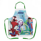 Spidey Team Swinging Through Town