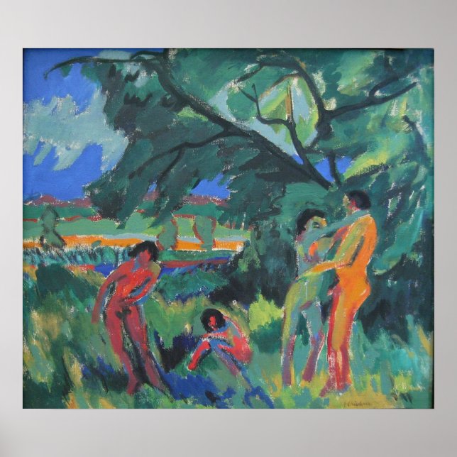 Spielende nackte Menschen Poster (Front)