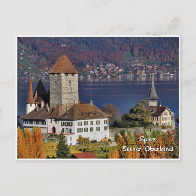 Spiez Castle, Switzerland / Schloss Spiez, Schweiz Postcard (Front)