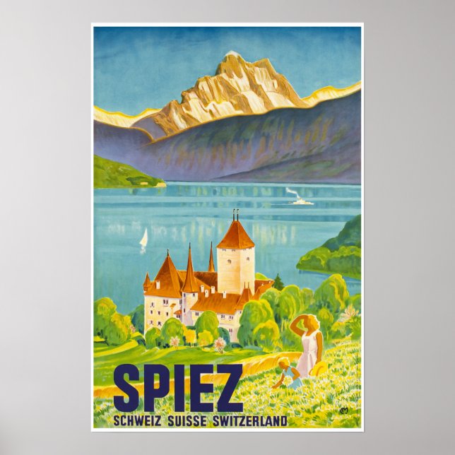 Spiez,Switzerland,Travel Pposter Poster (Front)