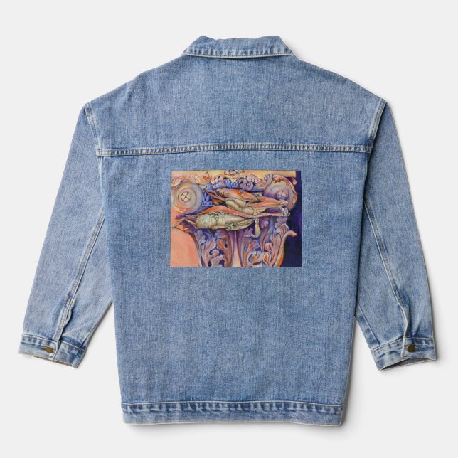 Spike and Curly Playing Tag Denim Jacket (Back)