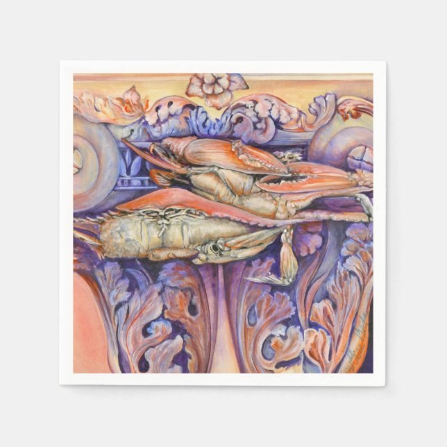 Spike and Curly Playing Tag Napkin (Front)