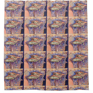 Spike and Curly Playing Tag Shower Curtain