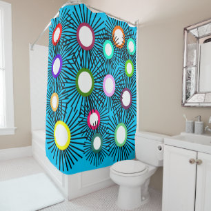 Spike Balls Shower Curtain