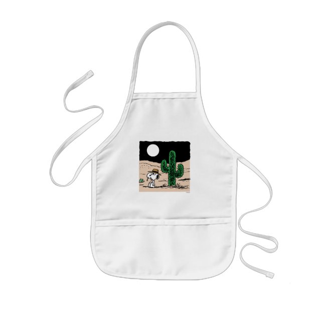 Spike in a Moonlit Desert Kids Apron (Front)