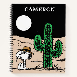 Spike in a Moonlit Desert Notebook