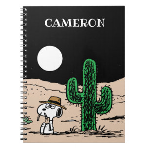 Spike in a Moonlit Desert Notebook