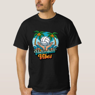Spike It with Retro Volleyball Graphics T-Shirt