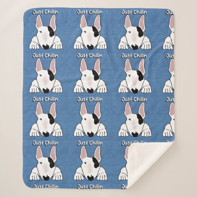 Spike "Just Chillin'" Sherpa Blanket (Front)