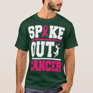 Spike Out Cancer Volleyball Player Breast Cancer M T-Shirt