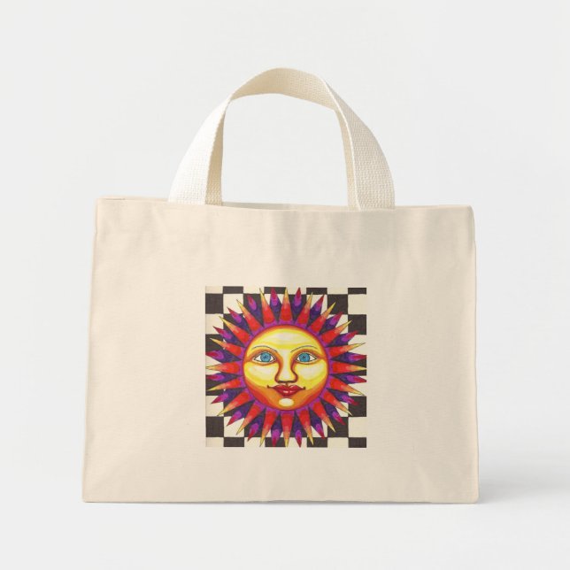 Spike Sun Mini Tote Bag (Front)