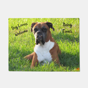 Spike the Boxer Dog - Dog Lovers - Door Mat