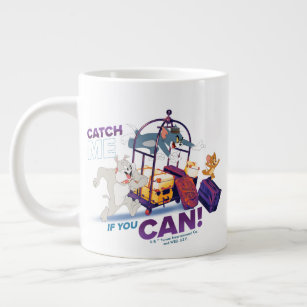Spike, Tom & Jerry - Catch Me If You Can Large Coffee Mug