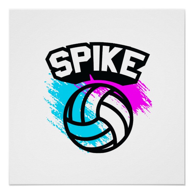 Spike Volleyball Poster (Front)